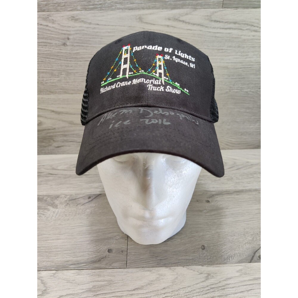 Parade of Lights St. Ignace Richard Crane Memorial Truck Show Trucker Hat Signed